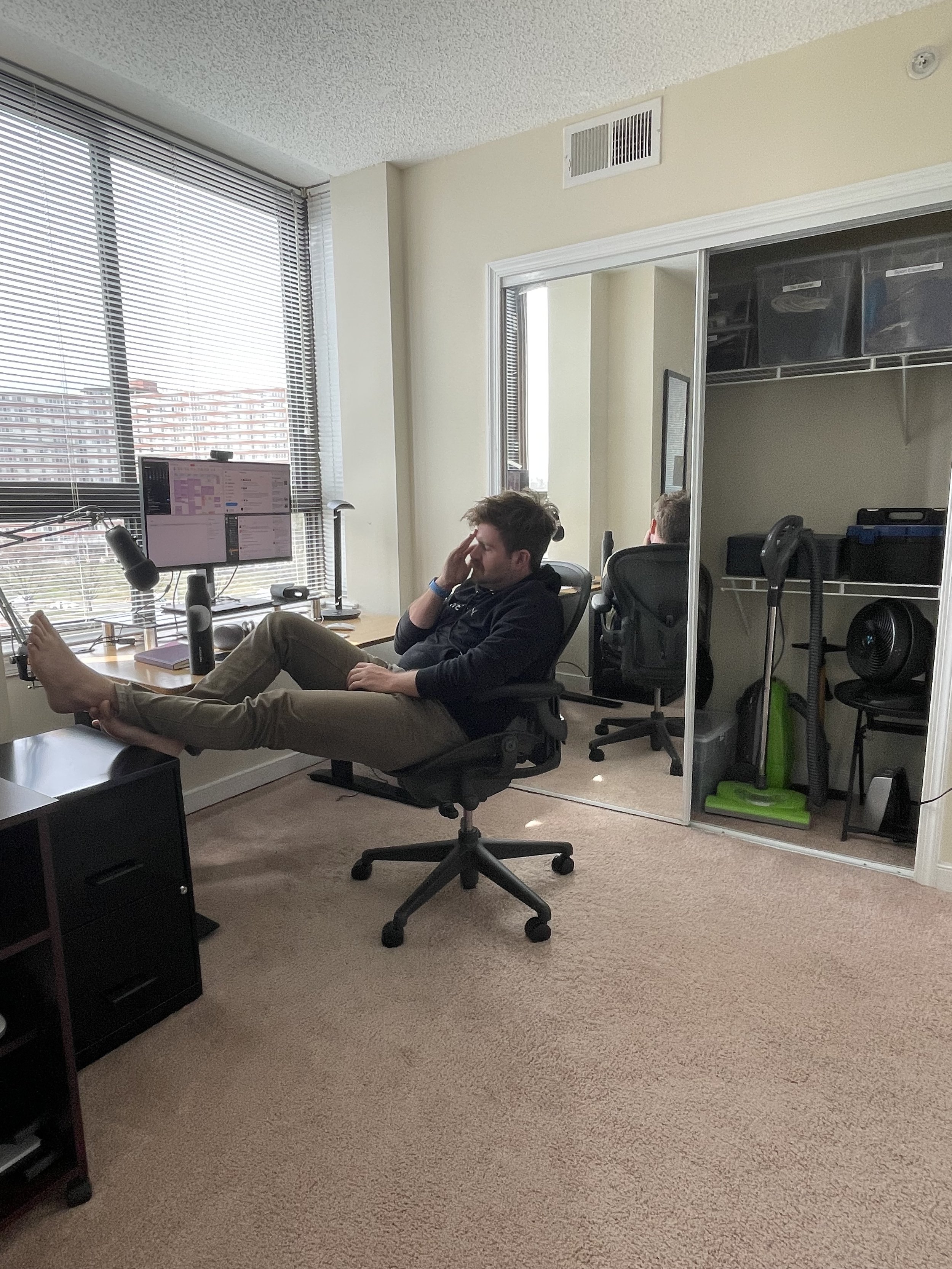  A typical shot of my home office in 2022. 