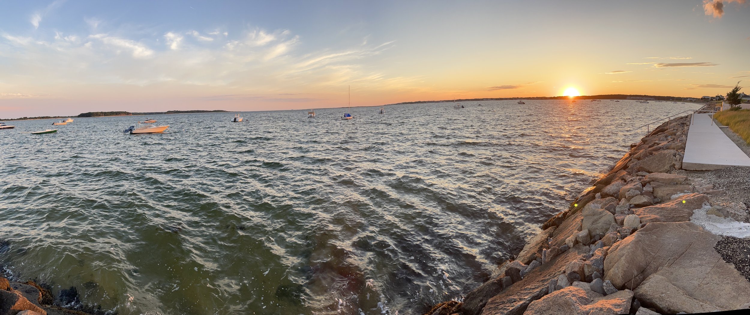  The sun sets on Cape Cod — and another year. 