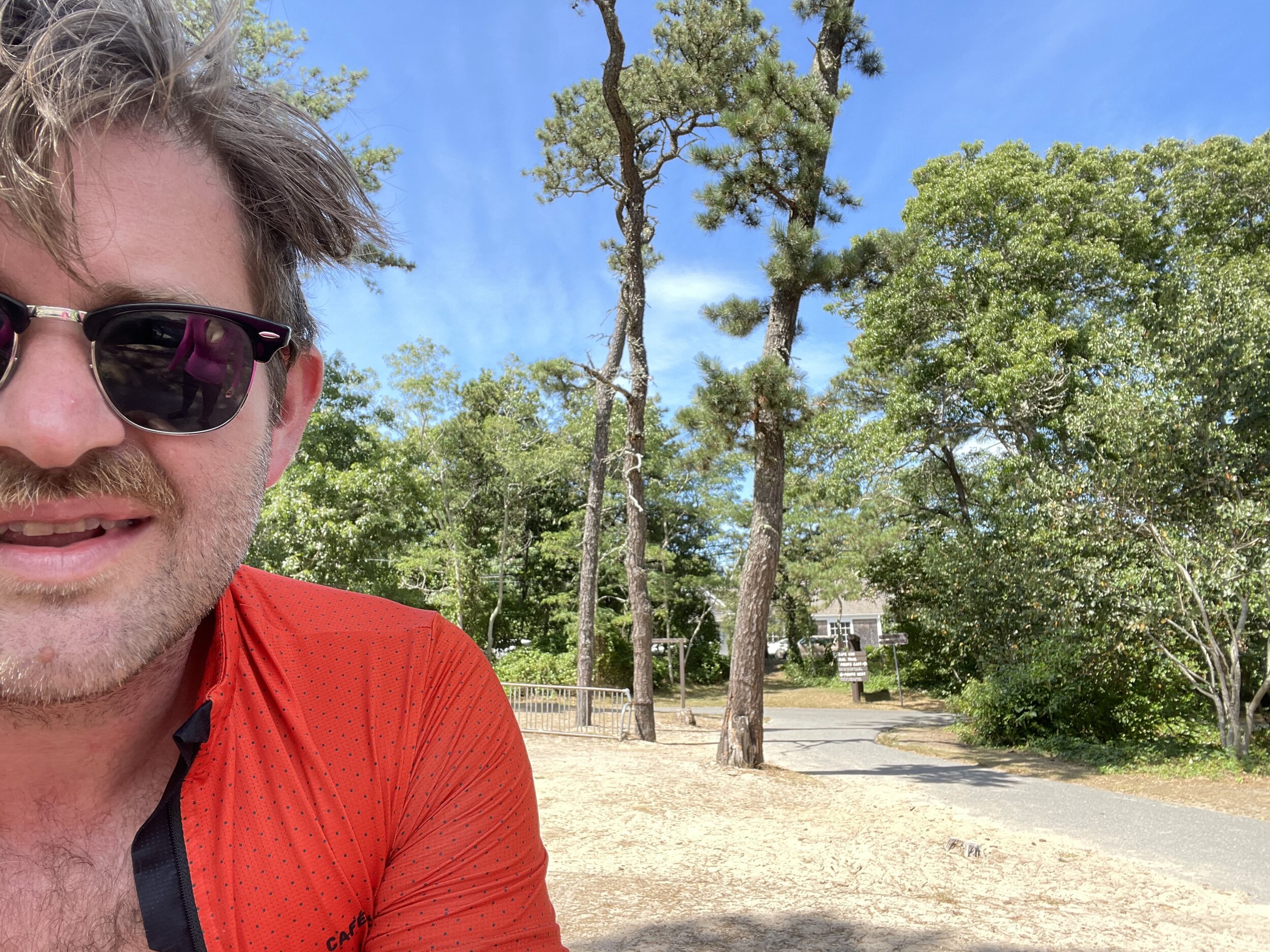  A (handsome) man on a bike ride. // Photo by me. 